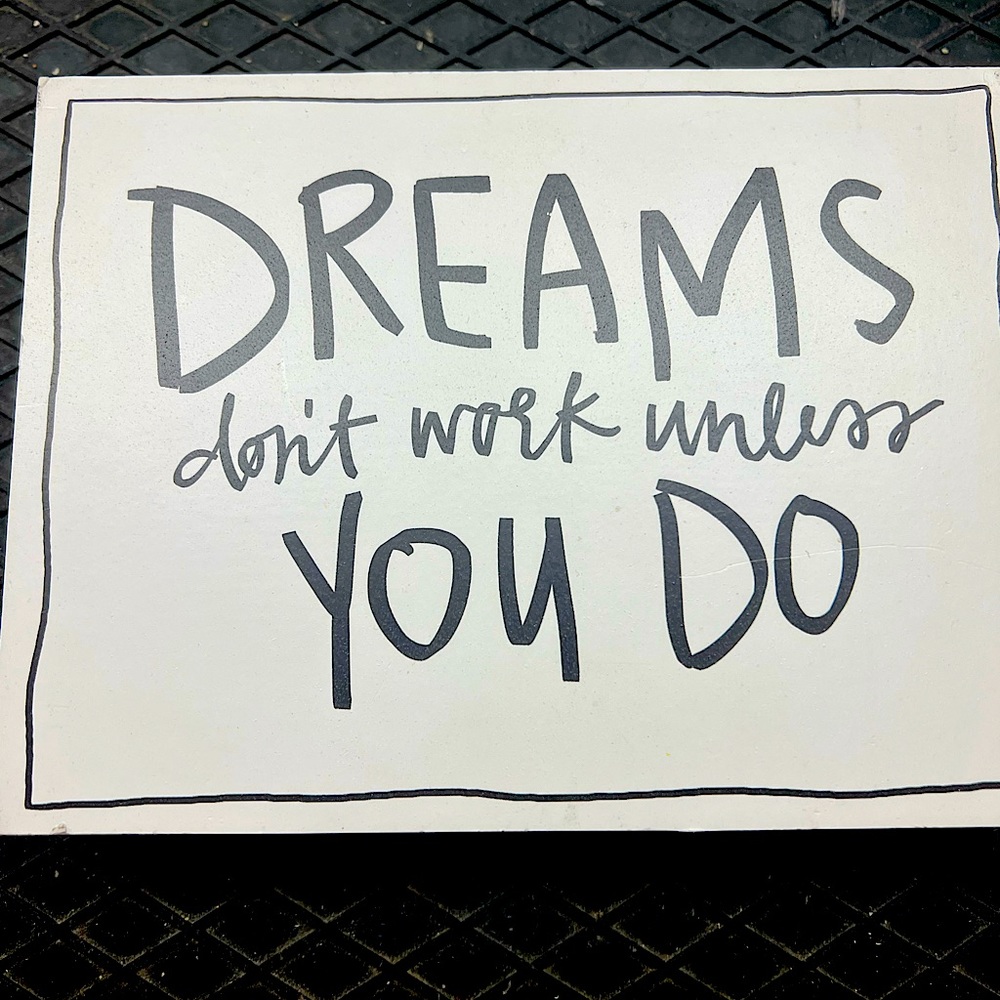 Inspirational wall decor. Positive message for home or office.